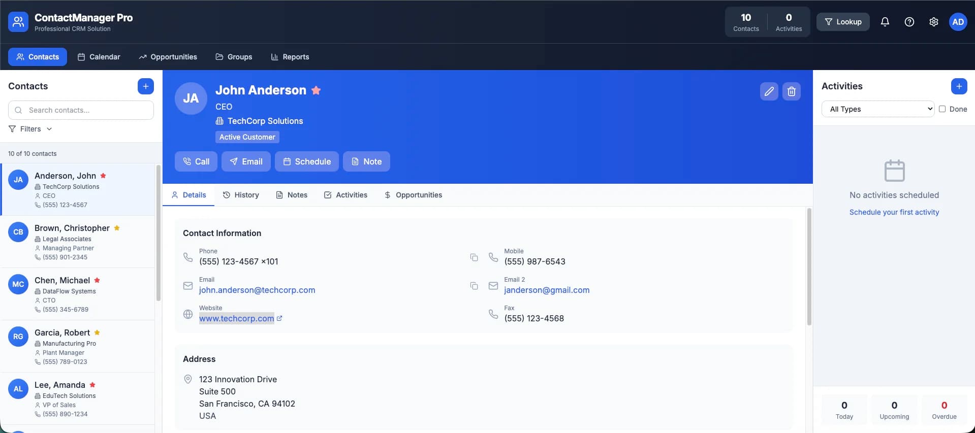 Crm Database Contacts preview