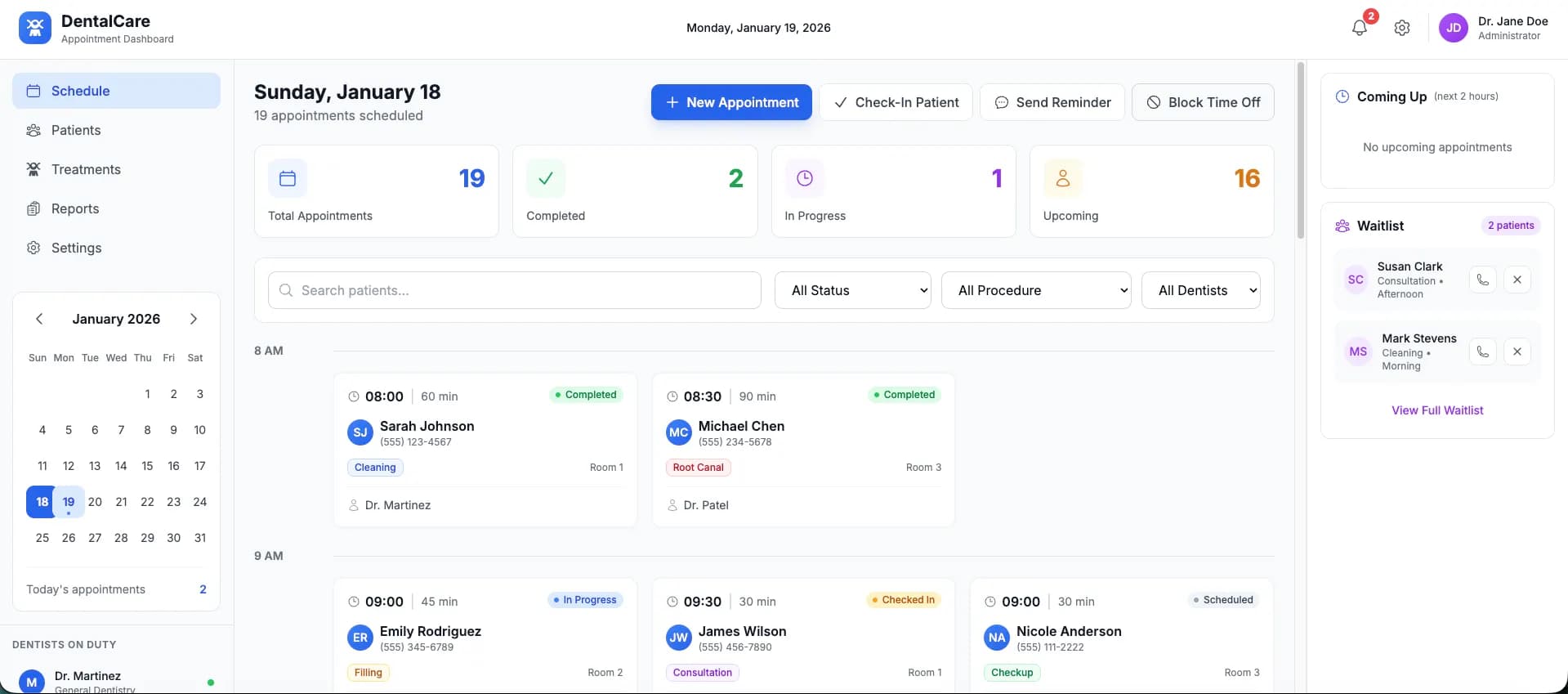 Dental Clinic Schedule preview