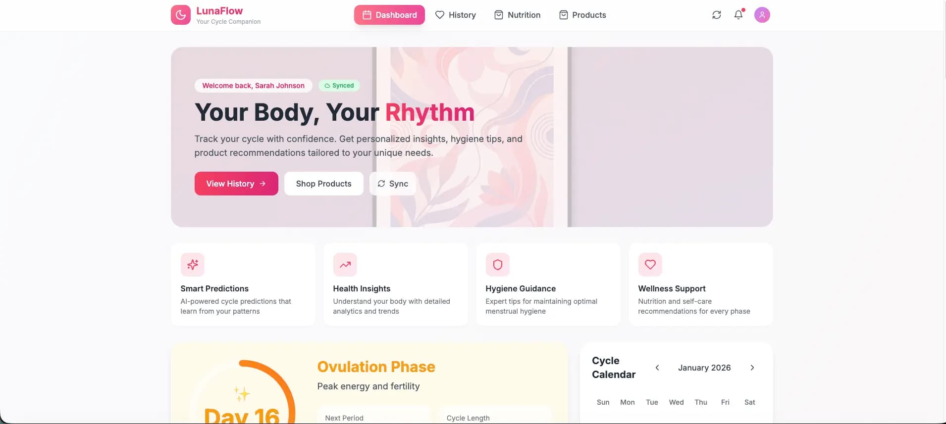Hygiene Tracker Cycle preview