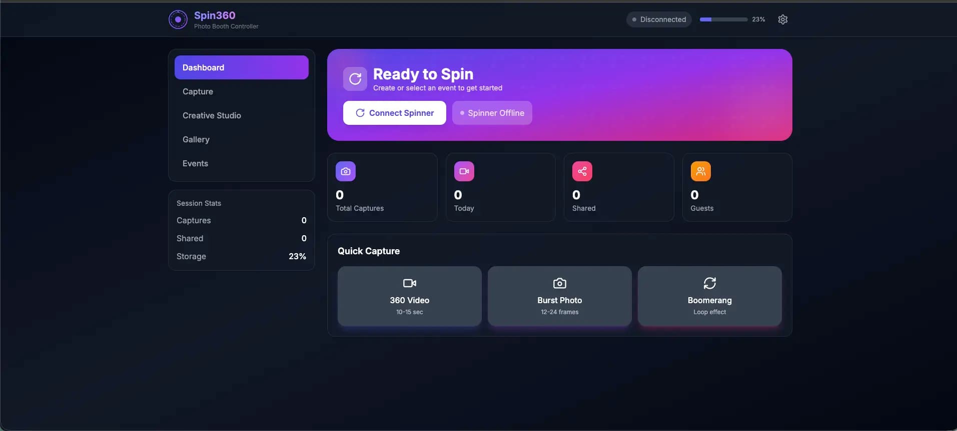 Immersive Customize Events preview