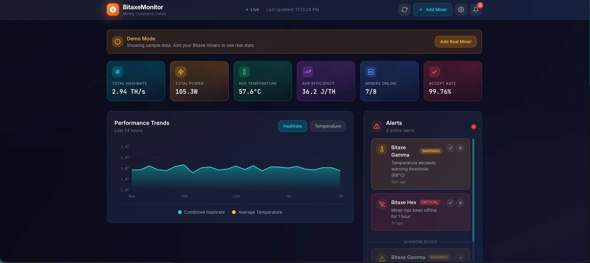 Track Status Monitor preview