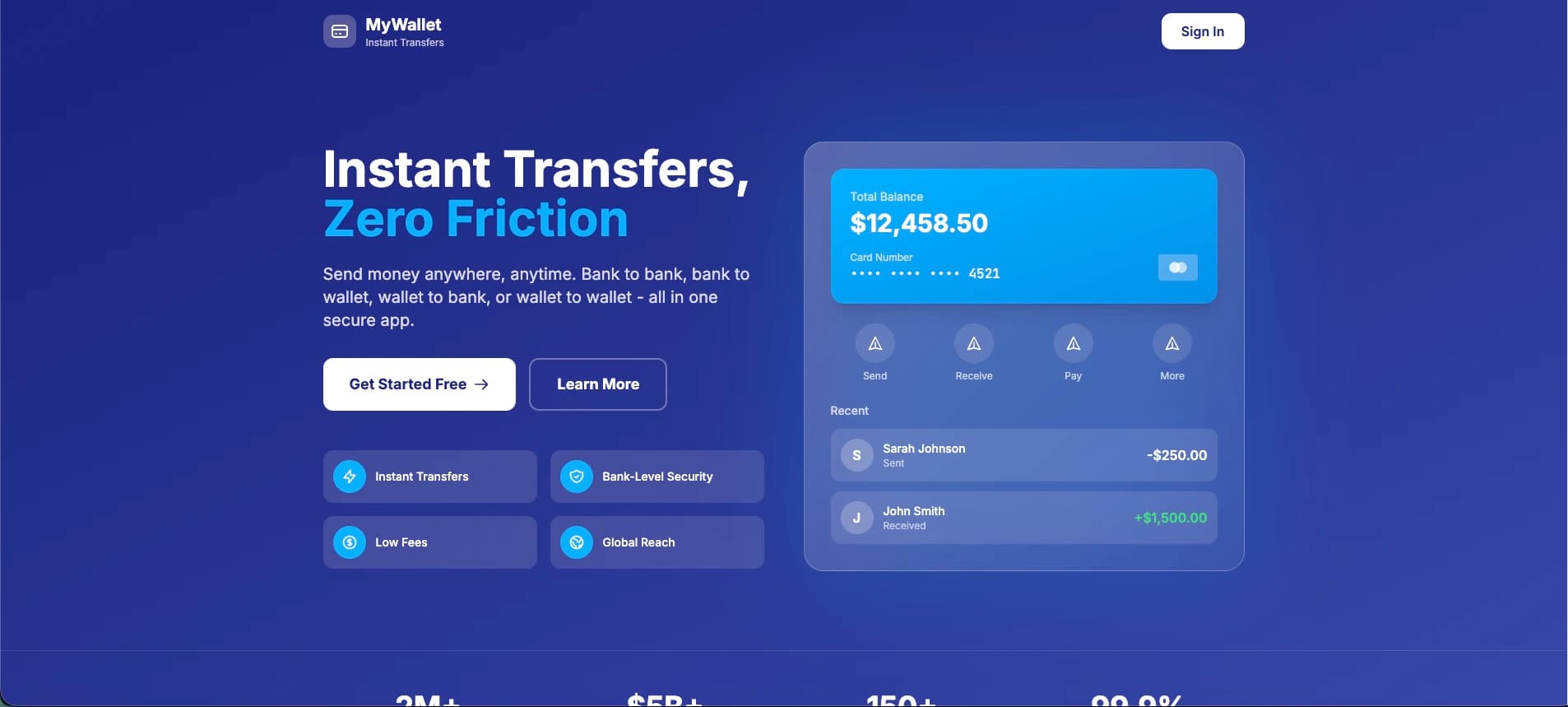 Transfer Wallet Money preview