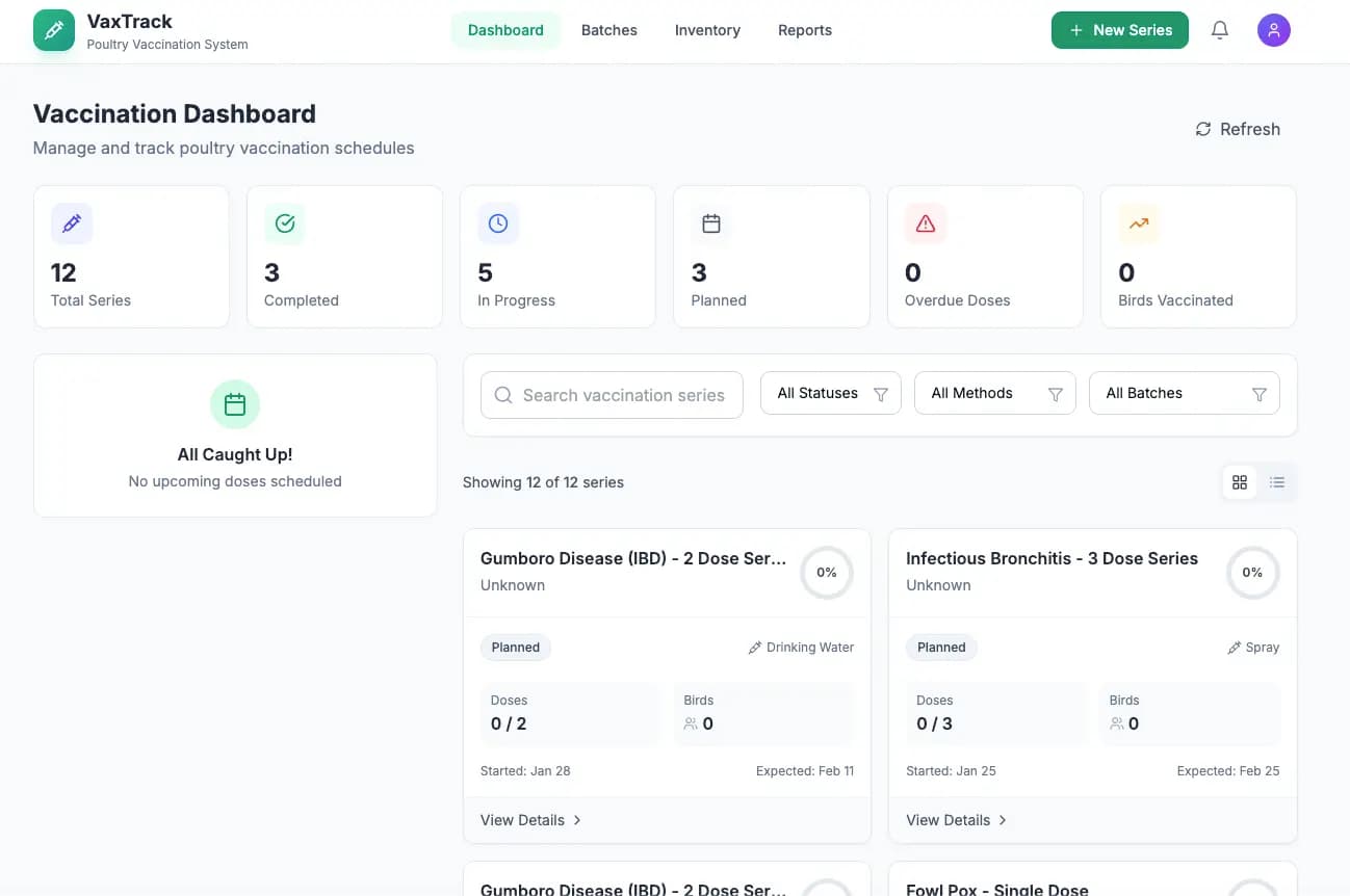 Vaccination Poultry Schedule preview